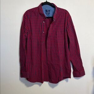 George Red and Black Checkered Men's Shirt